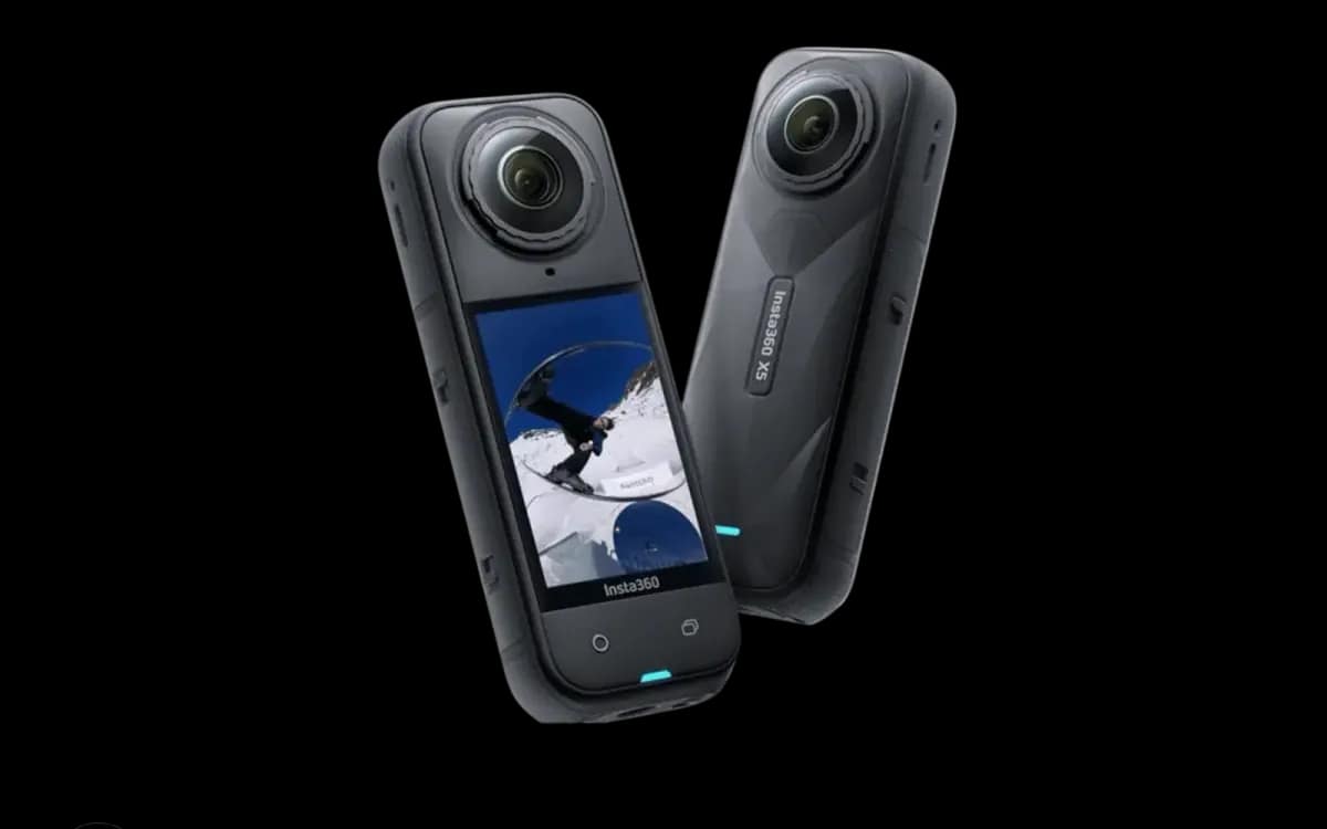 La fotocamera 360 Insta360 X5, in quanto viene noleggiata nella sua confezione