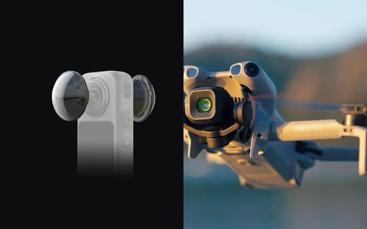 Les deux objectifs d’une caméra 360 face à un drone en vol : ce qu’une caméra 360 ne remplace pas