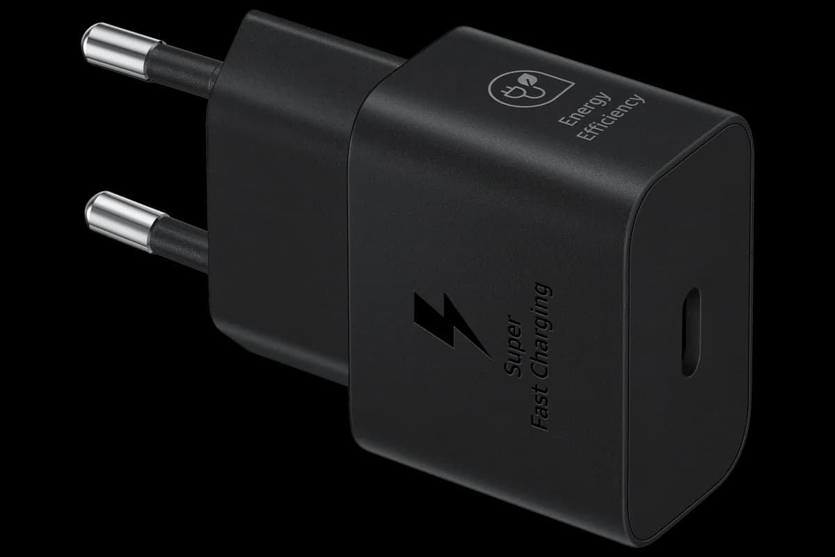 Chargeur rapide 25W - Samsung — accessoire en location chez Fox Rider