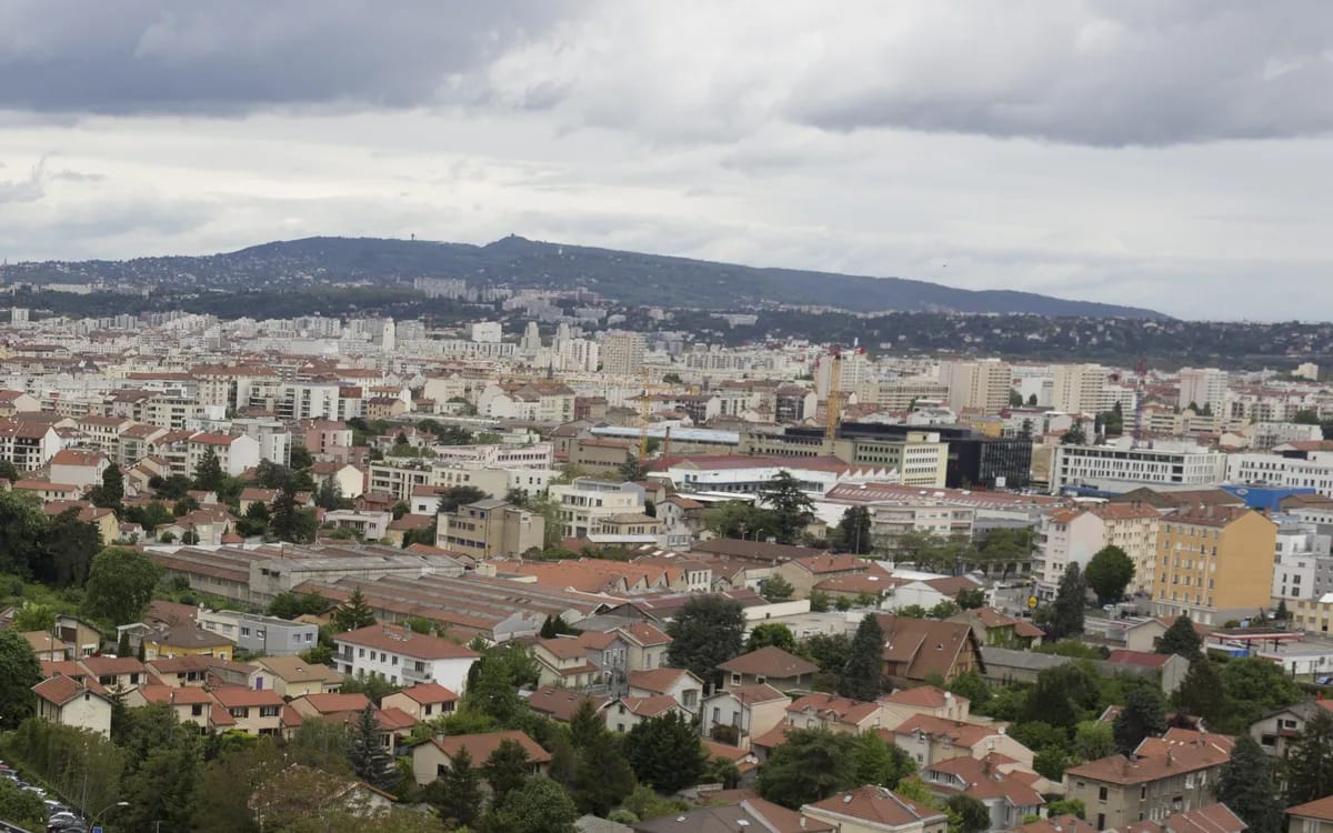 Vue sur Lyon 3e et l’est lyonnais, l’arrondissement où se fait le retrait en main propre